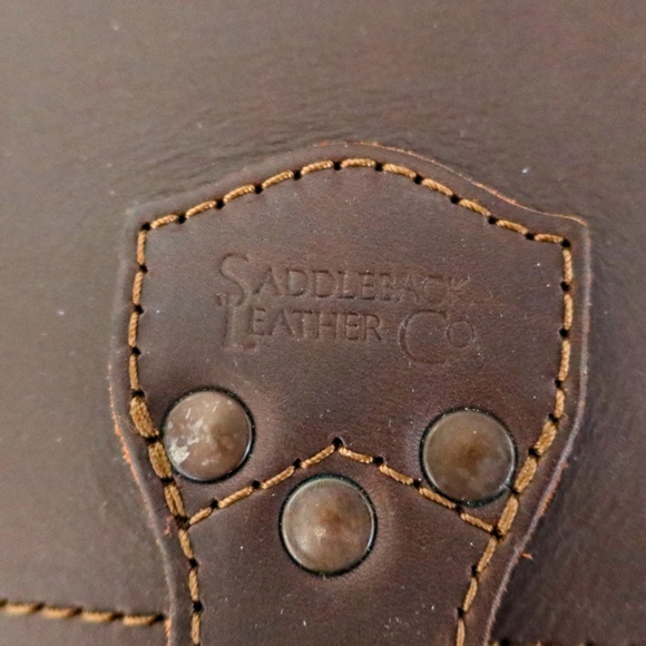 Saddleback Leather Front Pocket Briefcase in Dark Coffee Brown - Picture 12 of 16